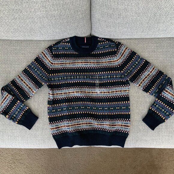 Tommy Hilfiger Men's Bennett Regular-Fit Fair Isle Sweater - Picture 5 of 9